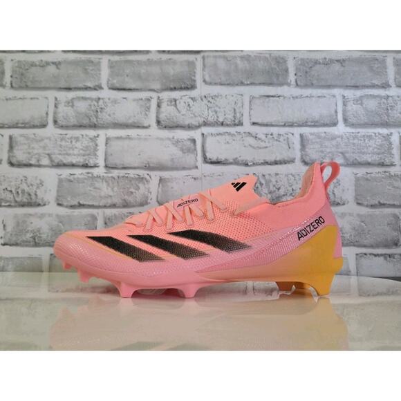 Men\'s Adidas AdiZero Electric+ Football Cleats Pink Orange Cleats IF1566 Sz 12.5 main image 6